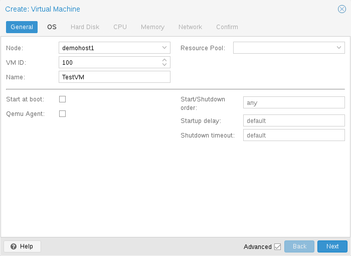 Proxmox create-vm