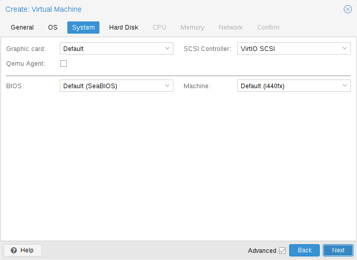 Proxmox VM system
